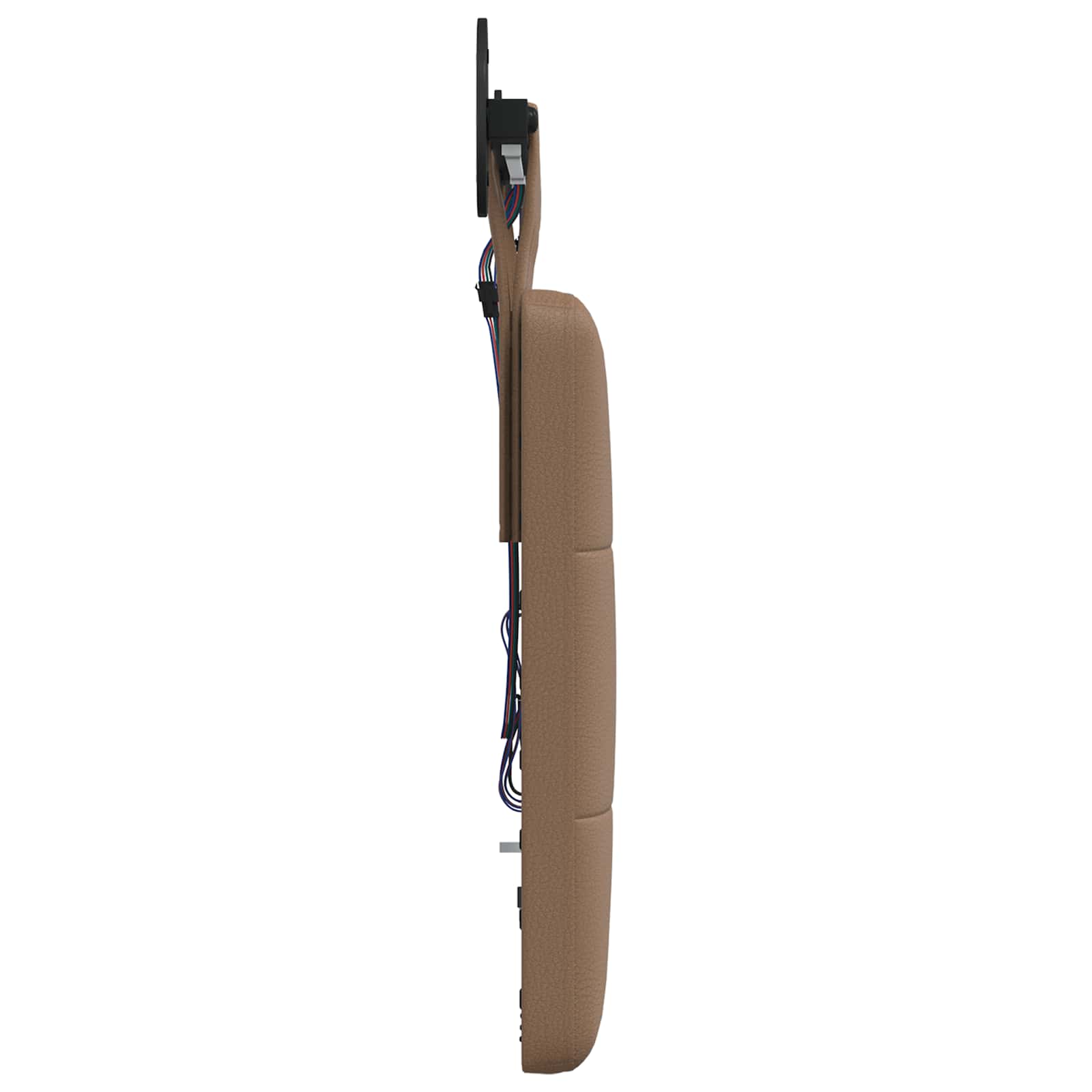 Tête de lit suspendue Avec lumière LED Cappuccino Simili cuir - XIOS