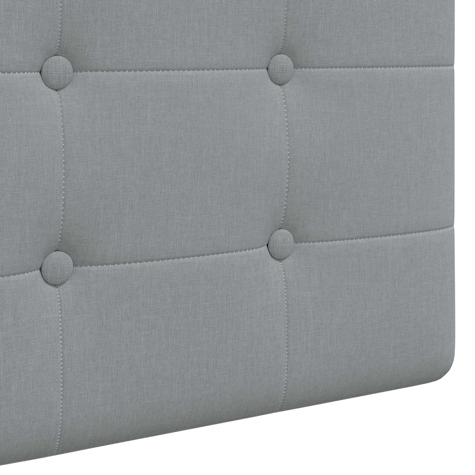 Tête de lit suspendue Avec lumière LED Gris clair Tissu - XIOS