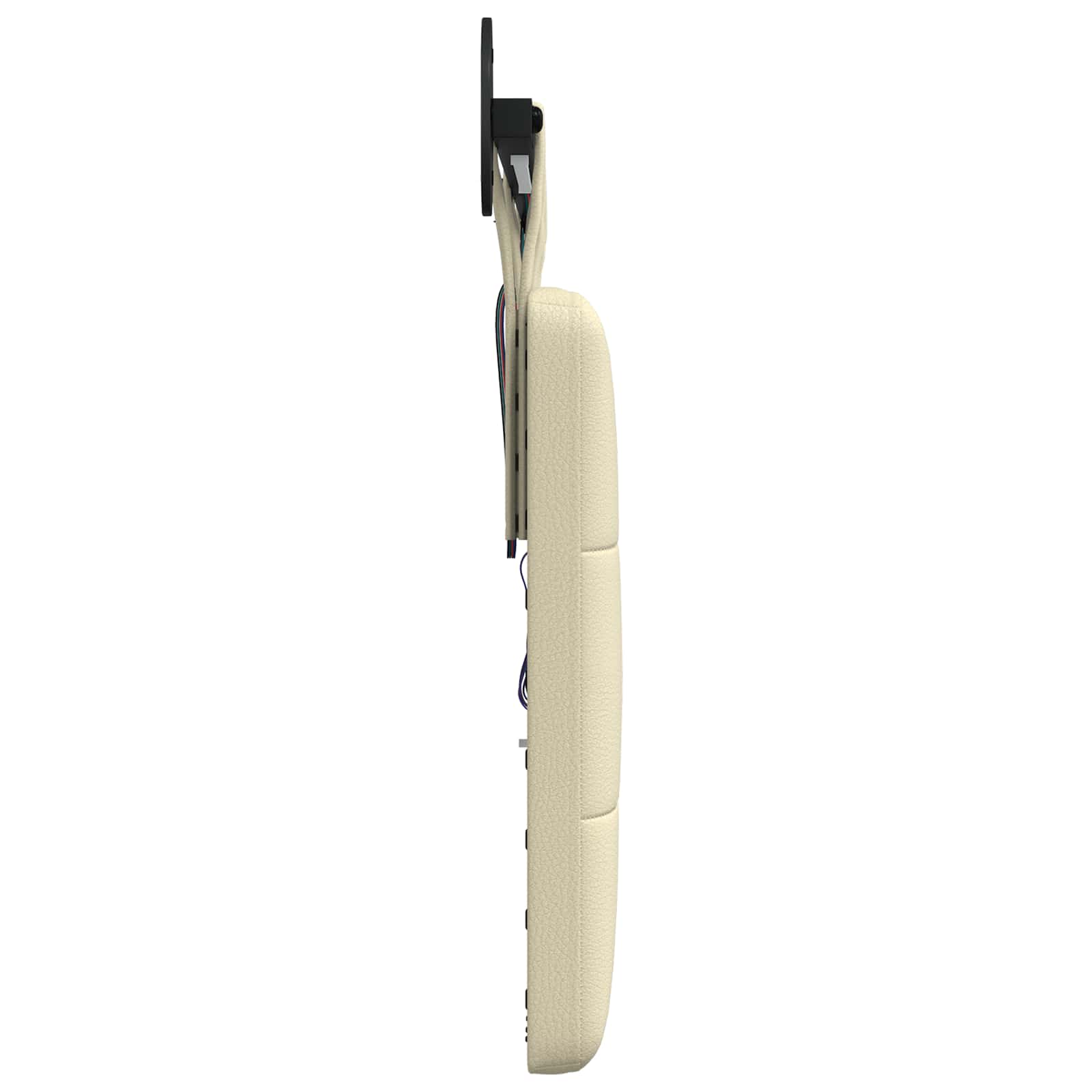 Tête de lit suspendue Avec lumière LED Crème Simili cuir - XIOS