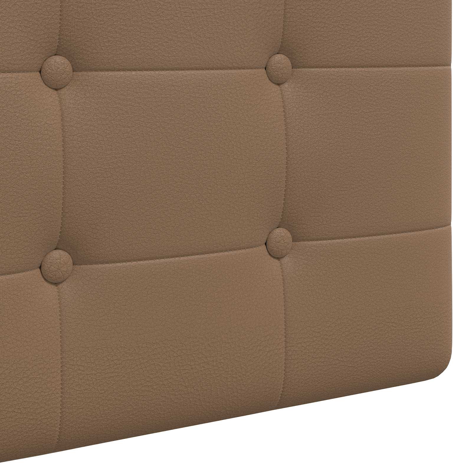 Tête de lit suspendue Avec lumière LED Cappuccino Simili cuir - XIOS