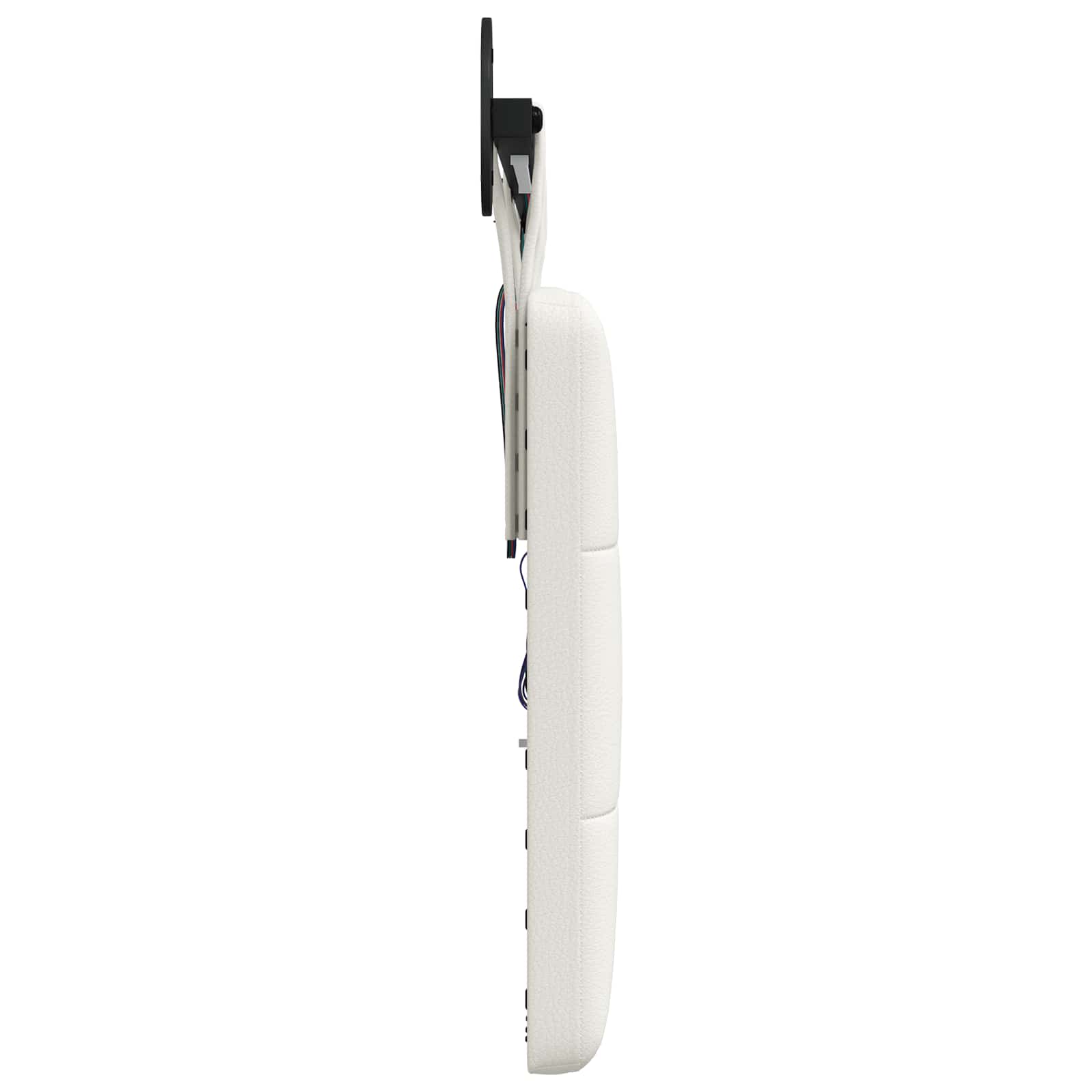 Tête de lit suspendue Avec lumière LED Blanc Simili cuir - XIOS