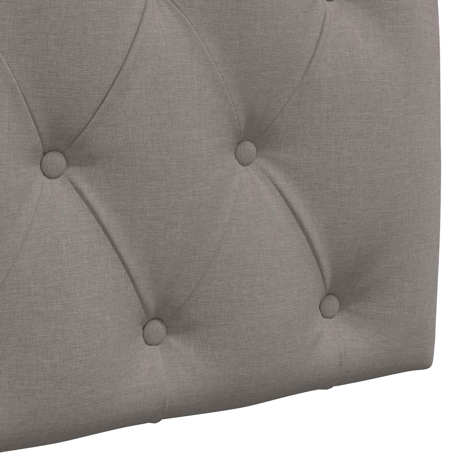 Tête de lit suspendue Avec lumière LED Taupe Tissu - XIOS