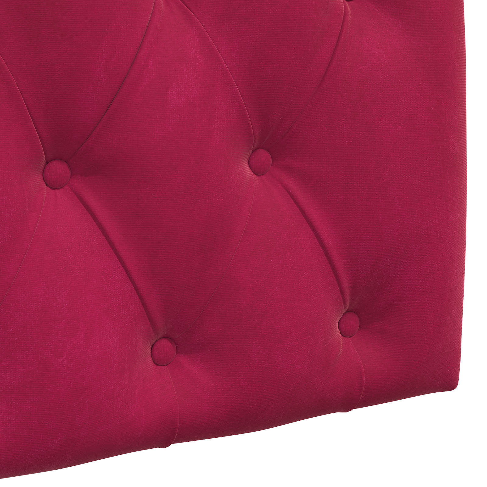 Tête de lit suspendue Avec lumière LED Bordeaux Velours - XIOS