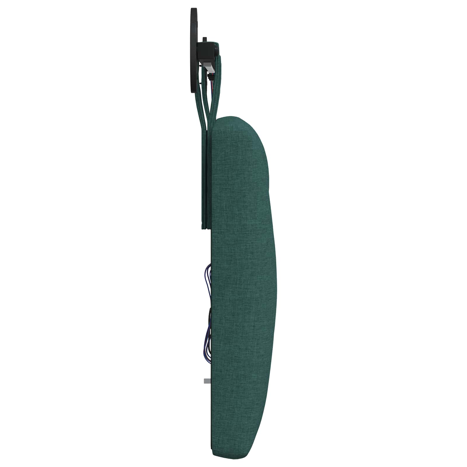 Tête de lit suspendue Avec lumière LED Vert foncé Tissu - XIOS