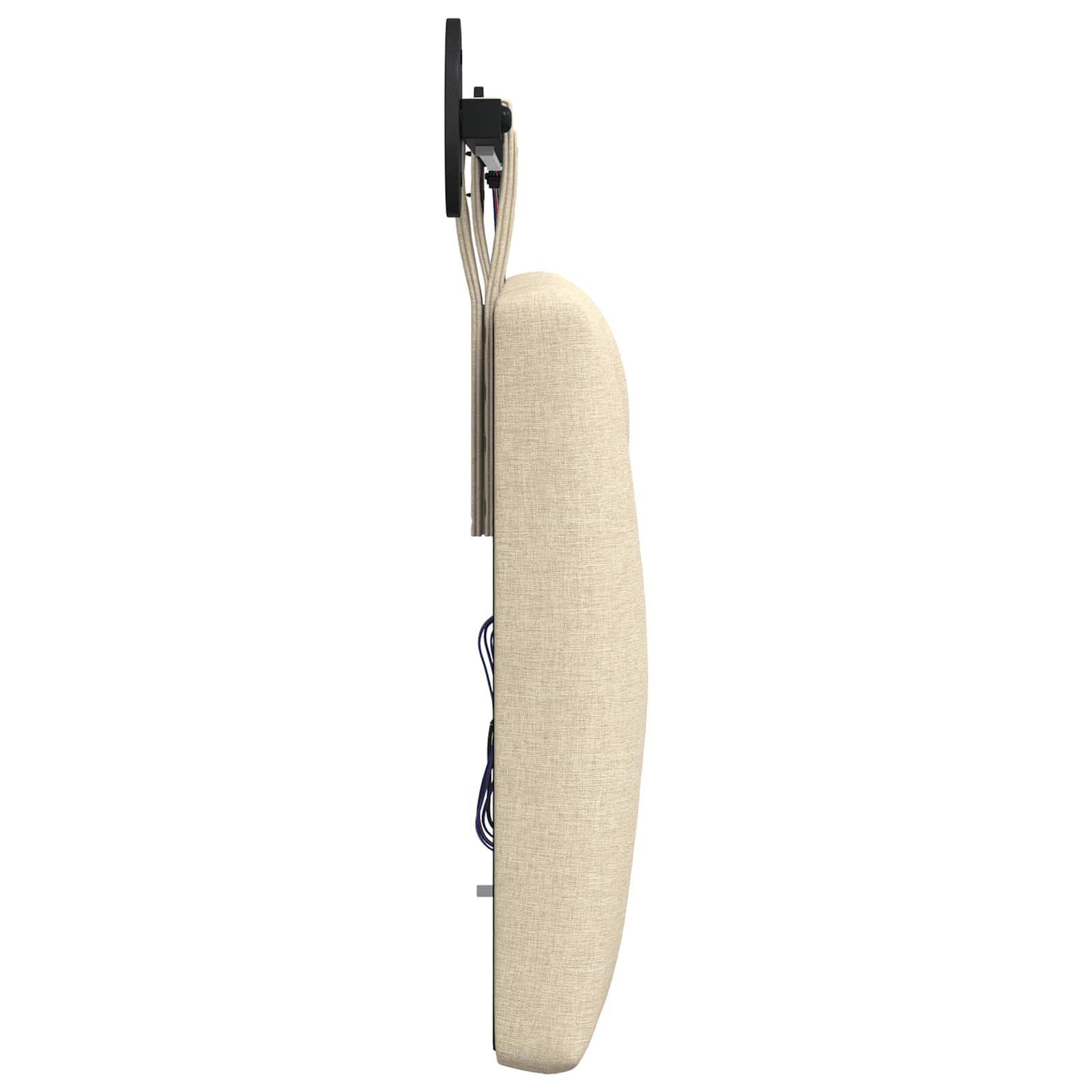 Tête de lit suspendue Avec lumière LED Crème Tissu - XIOS
