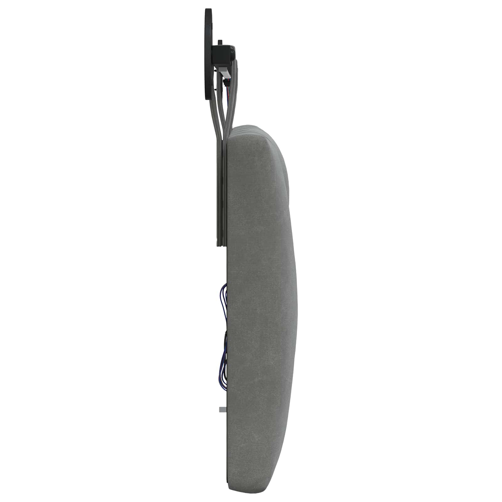 Tête de lit suspendue Avec lumière LED Gris foncé Velours - XIOS