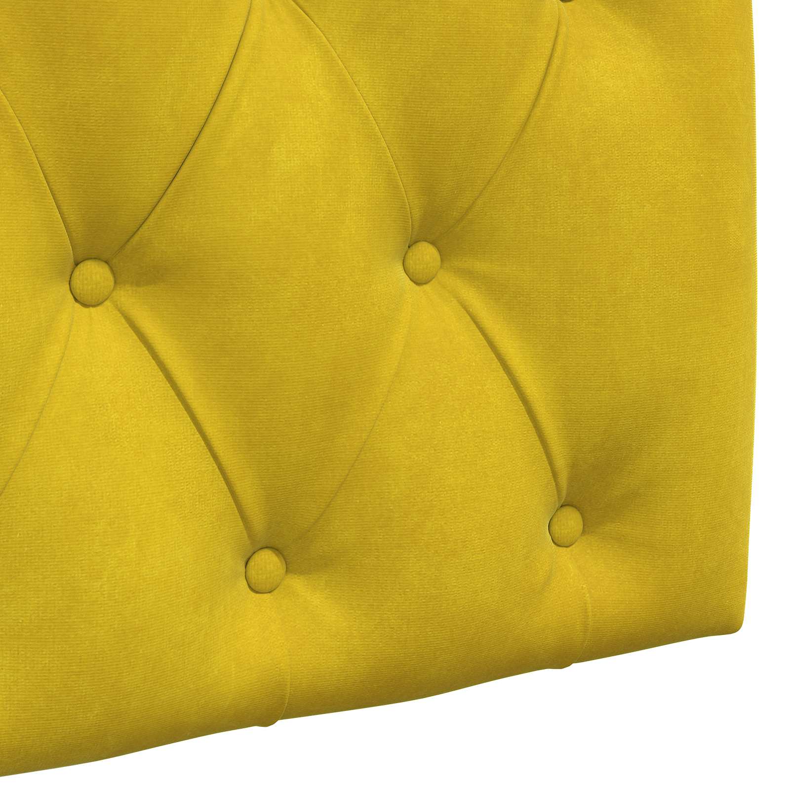 Tête de lit suspendue Avec lumière LED Jaune Velours - XIOS