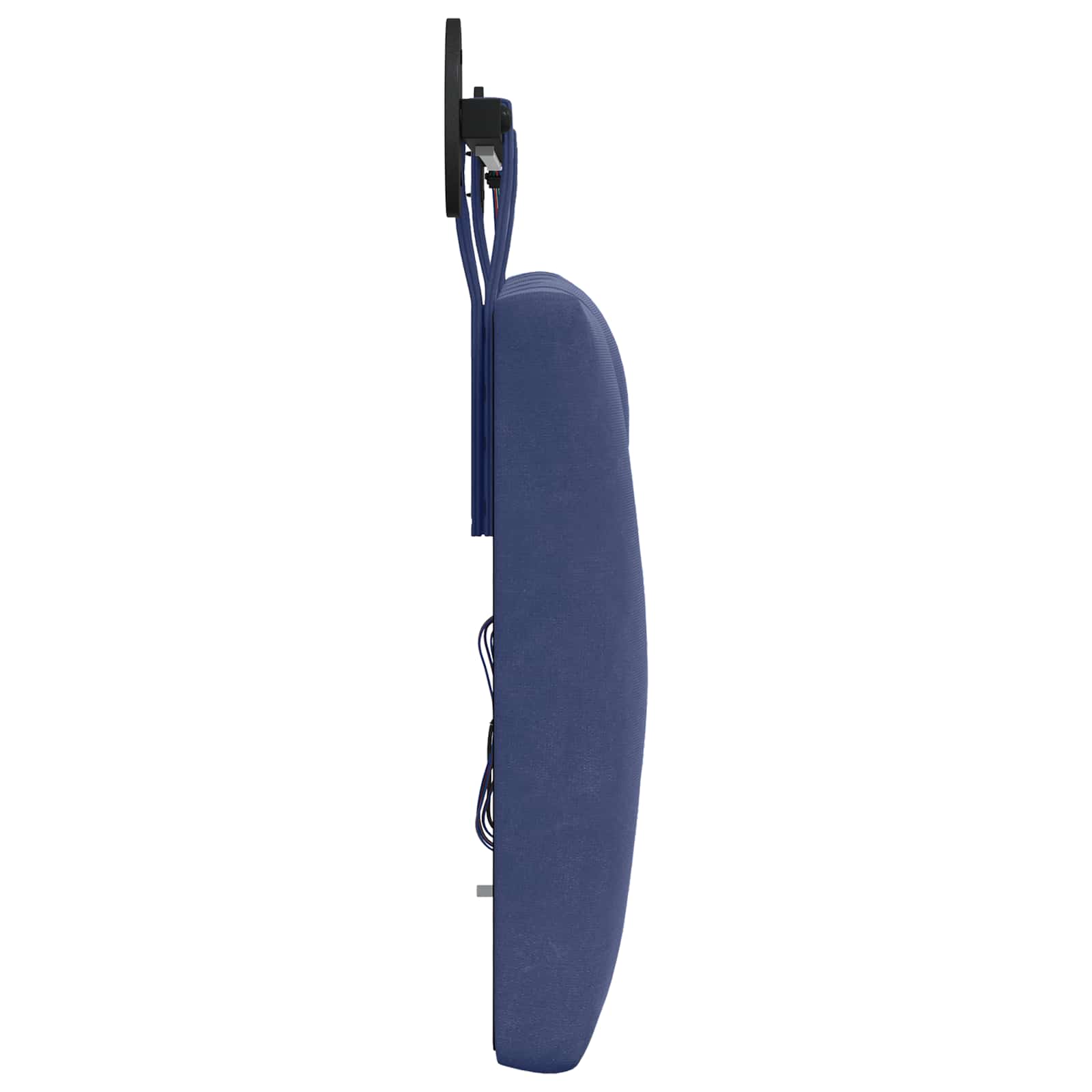 Tête de lit suspendue Avec lumière LED Bleu police Velours - XIOS