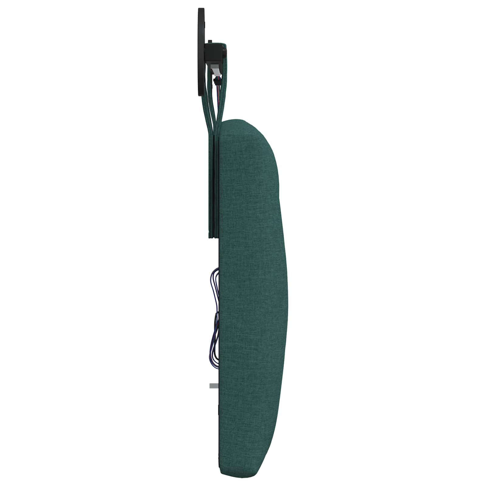 Tête de lit suspendue Avec lumière LED Vert foncé Tissu - XIOS