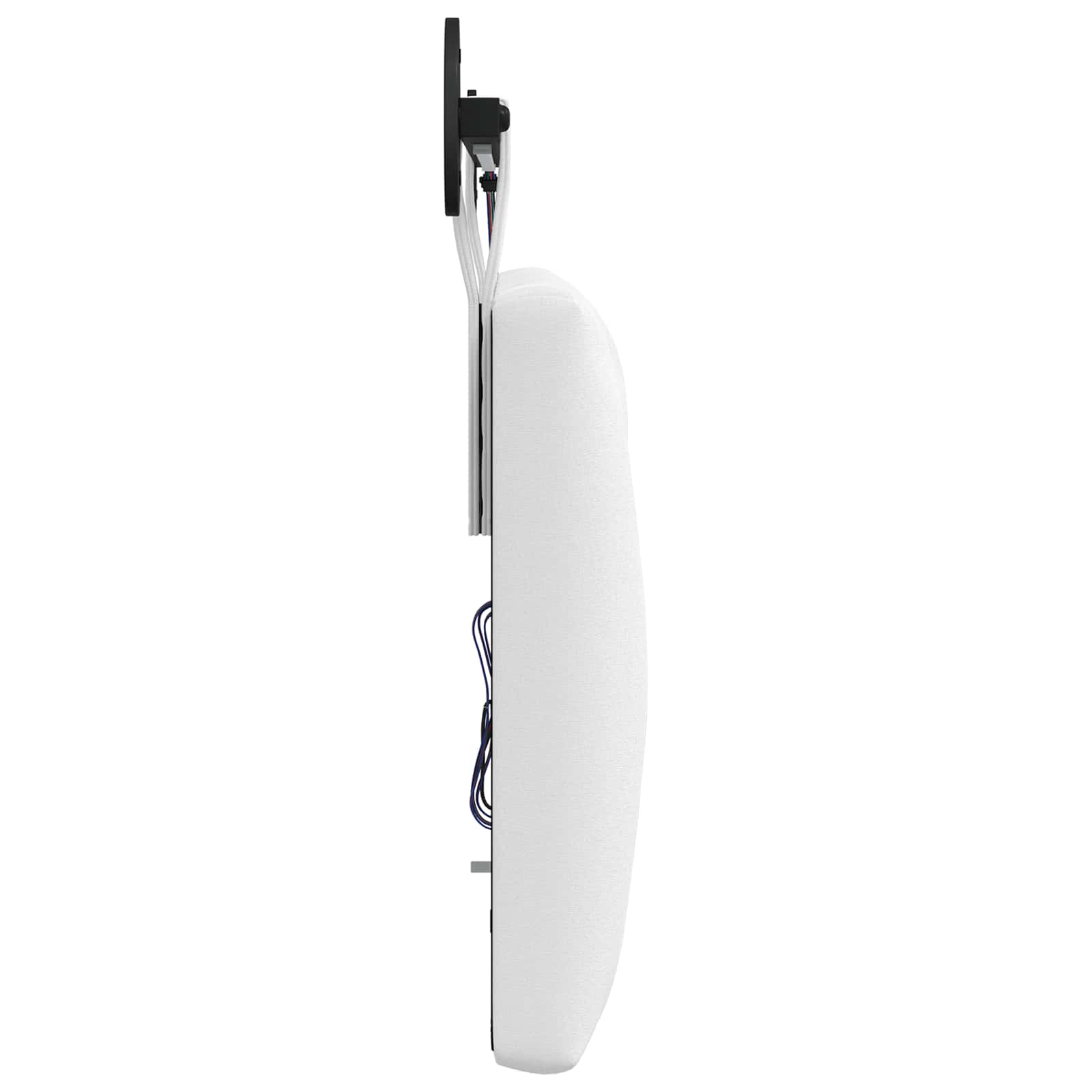 Tête de lit suspendue Avec lumière LED Blanc Tissu - XIOS