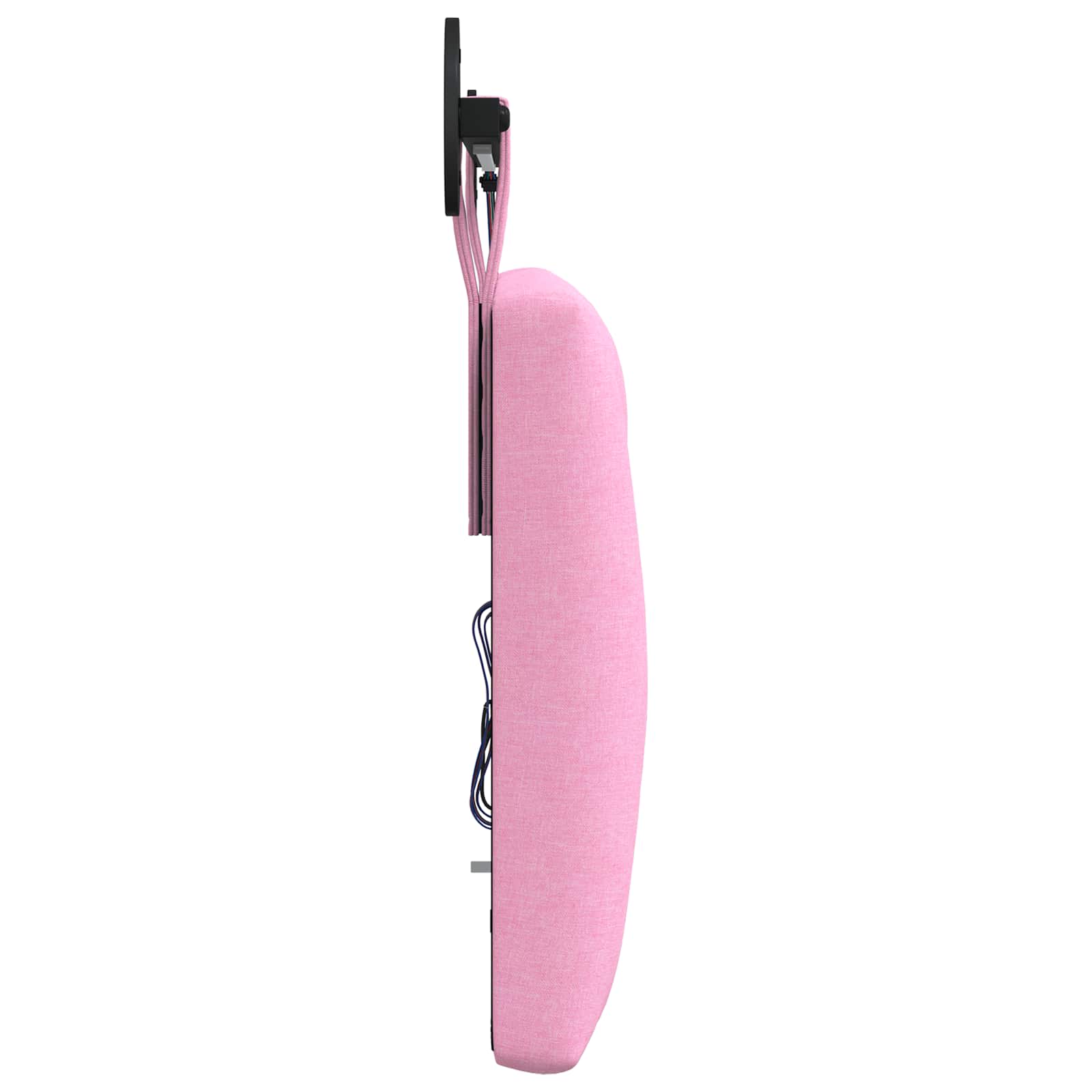 Tête de lit suspendue Avec lumière LED Rose Tissu - XIOS