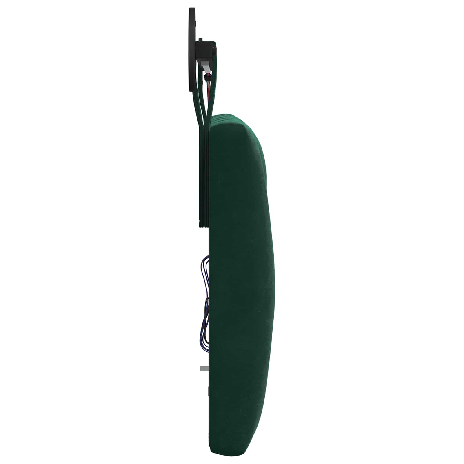 Tête de lit suspendue Avec lumière LED Vert foncé Velours - XIOS