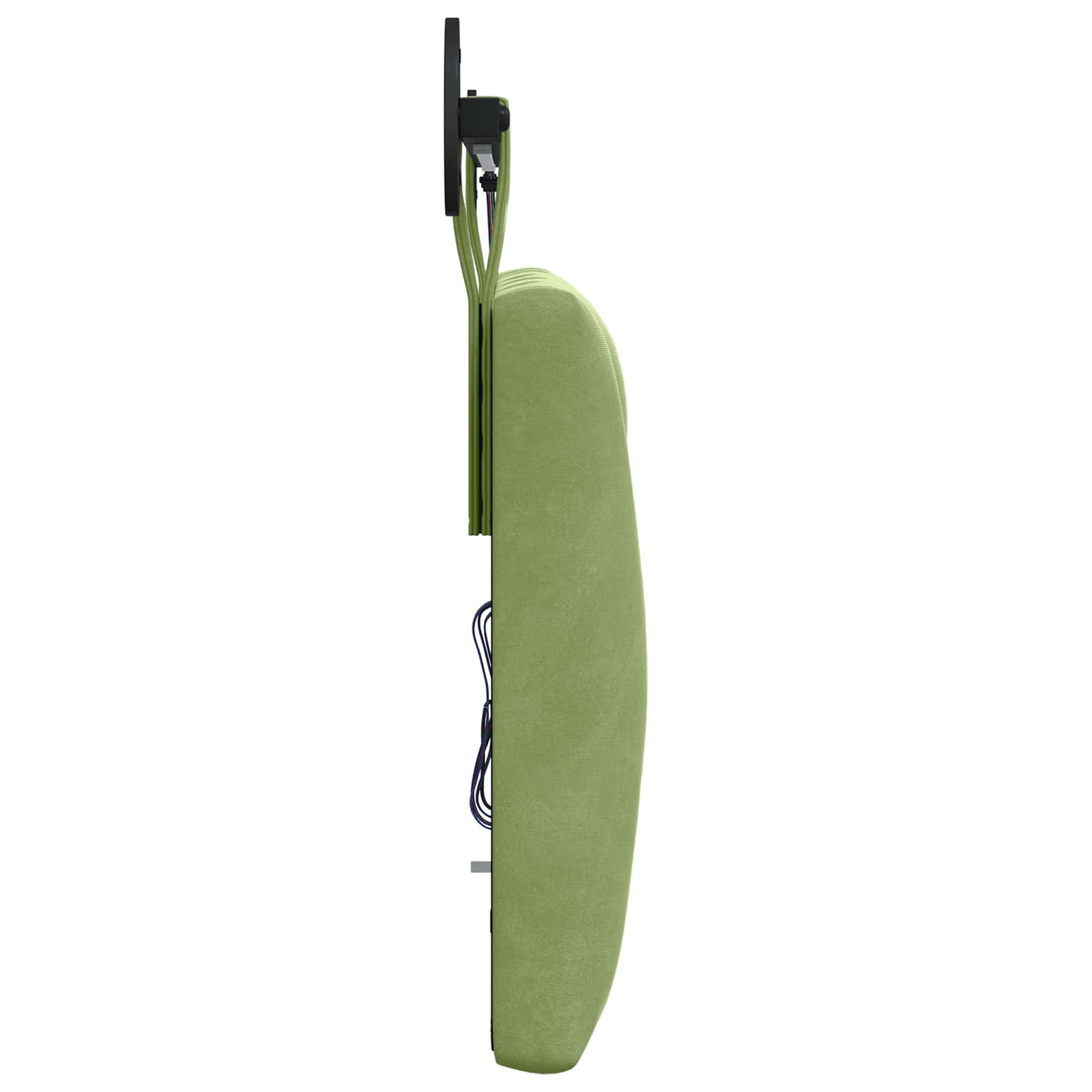 Tête de lit suspendue Avec lumière LED Vert clair Velours - XIOS