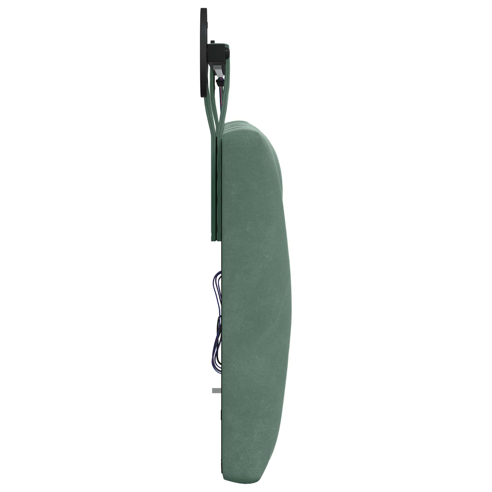 Tête de lit suspendue Avec lumière LED Vert Mer Velours - XIOS