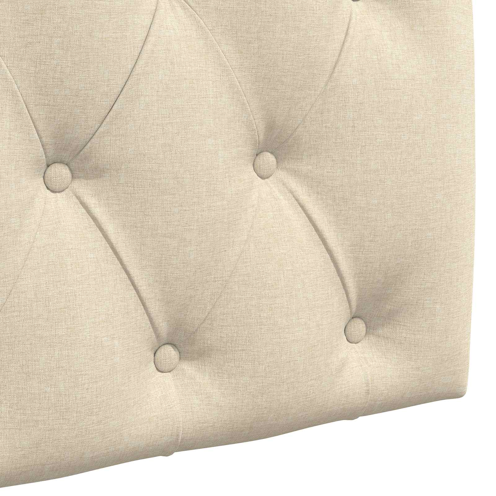 Tête de lit suspendue Avec lumière LED Crème Tissu - XIOS