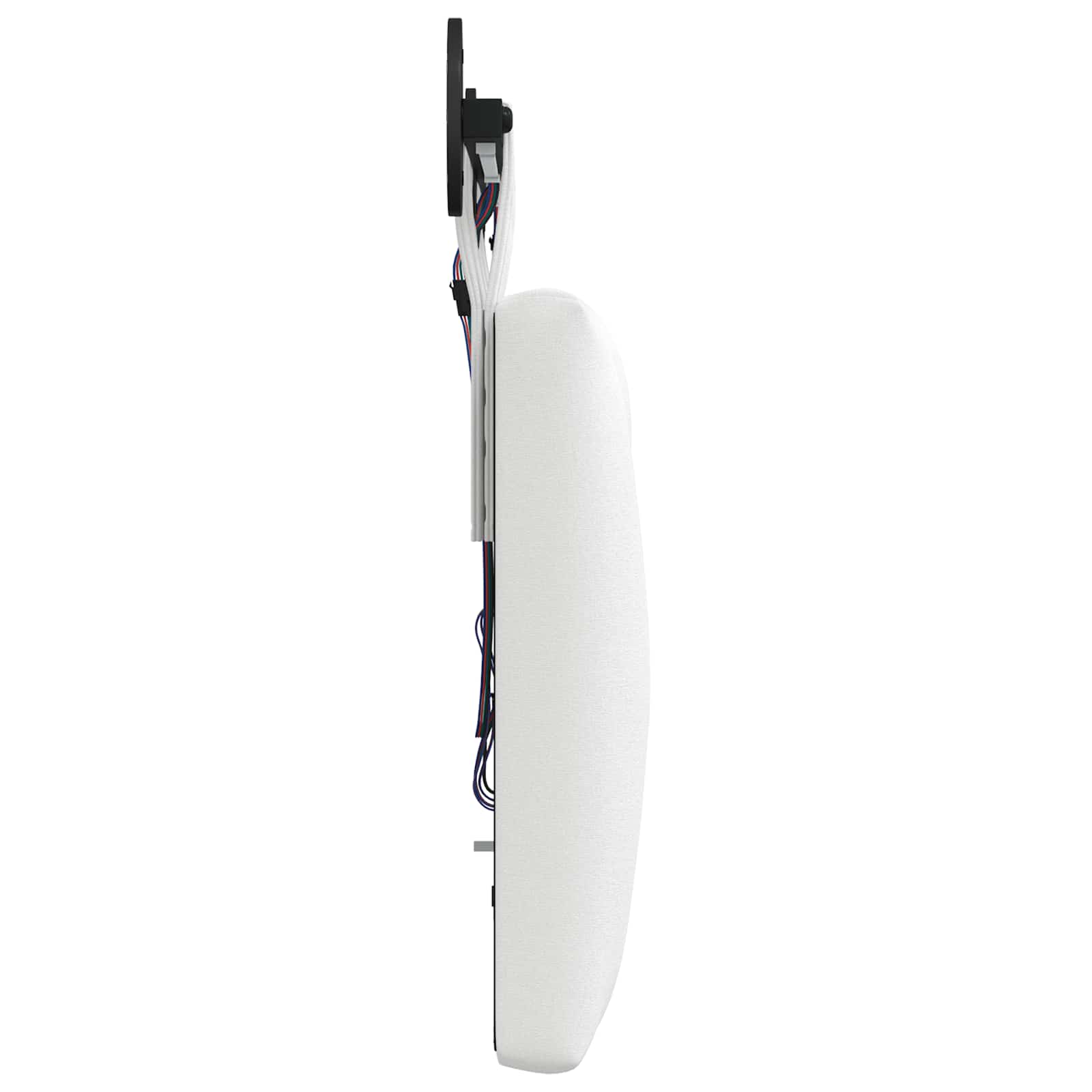 Tête de lit suspendue Avec lumière LED Blanc Tissu - XIOS