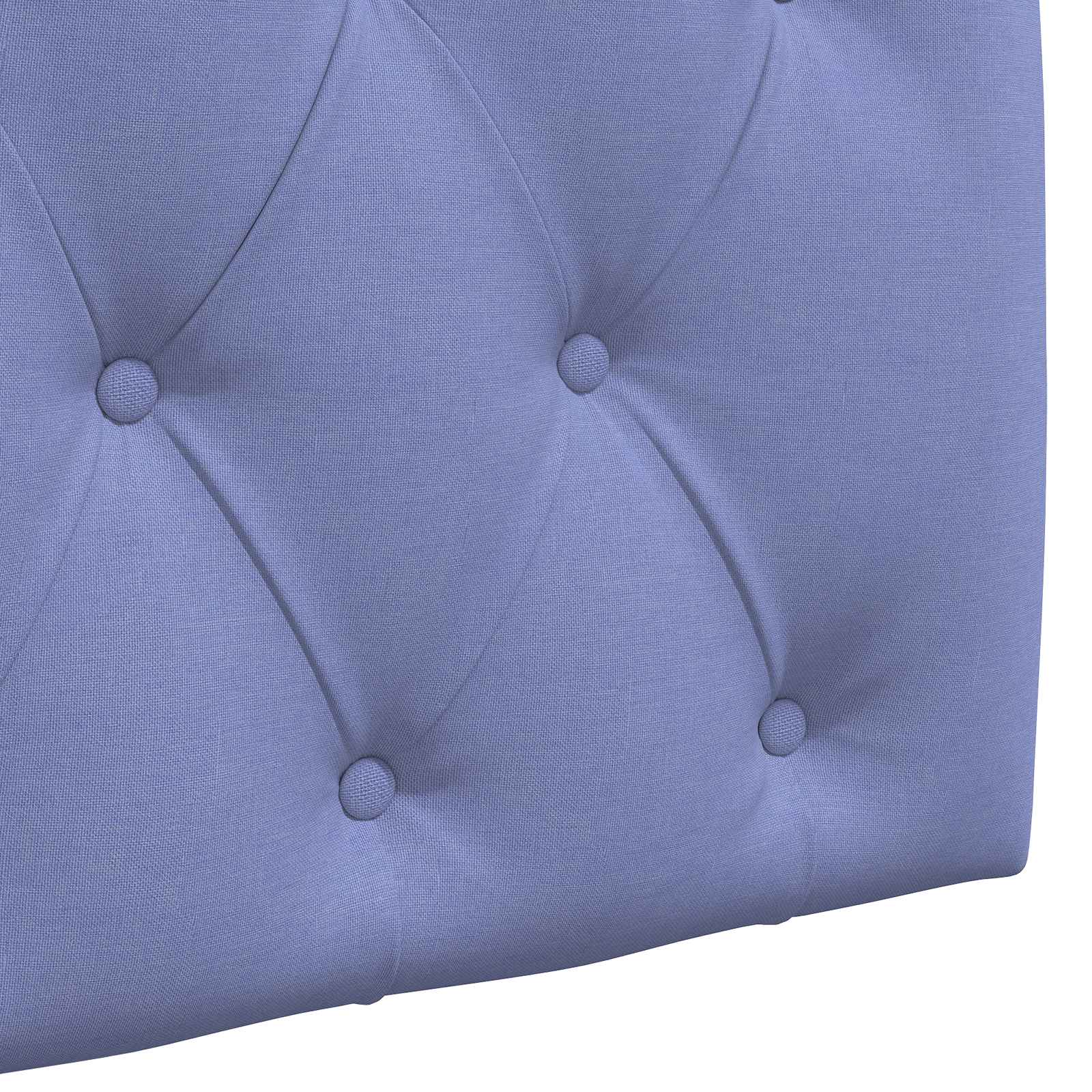 Tête de lit suspendue Avec lumière LED Bleu denim Tissu - XIOS