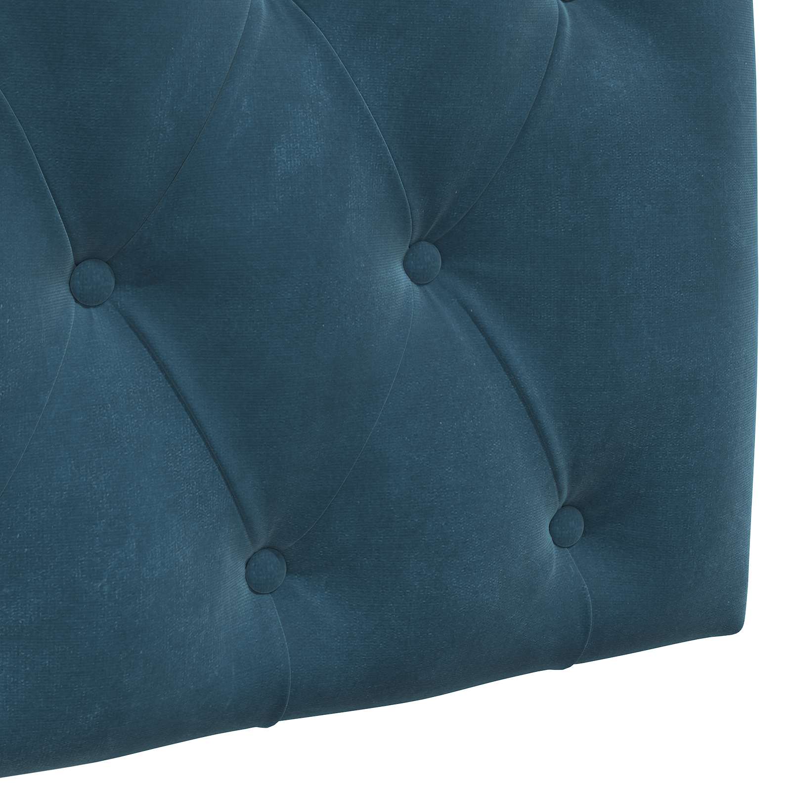 Tête de lit suspendue Avec lumière LED Bleu Velours - XIOS