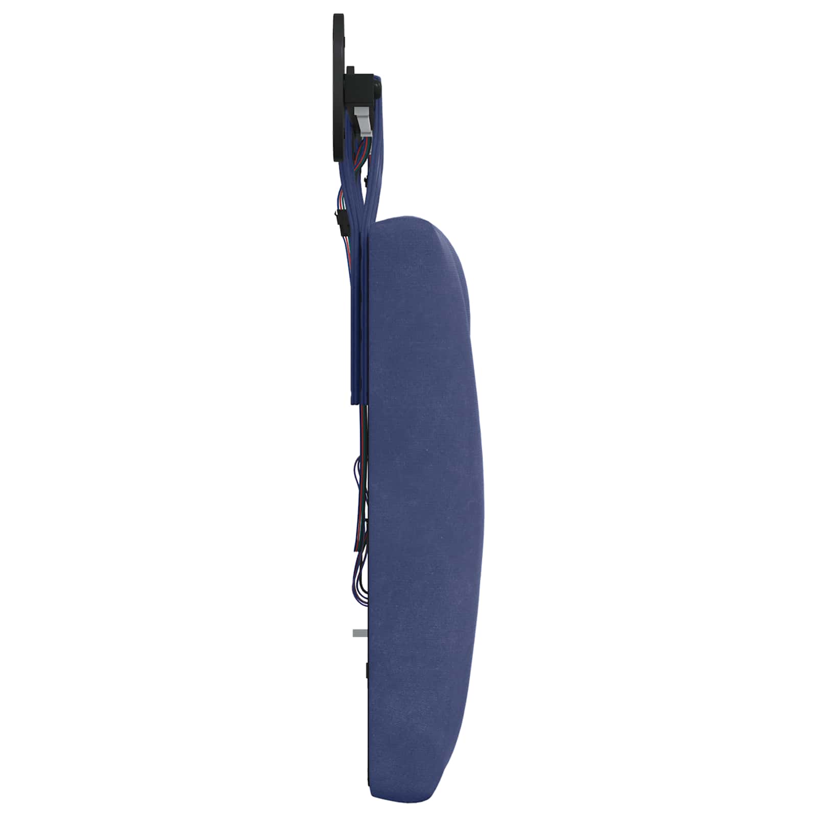 Tête de lit suspendue Avec lumière LED Bleu police Velours - XIOS