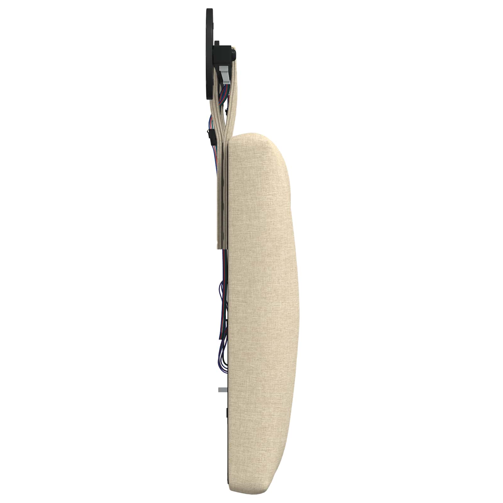 Tête de lit suspendue Avec lumière LED Crème Tissu - XIOS