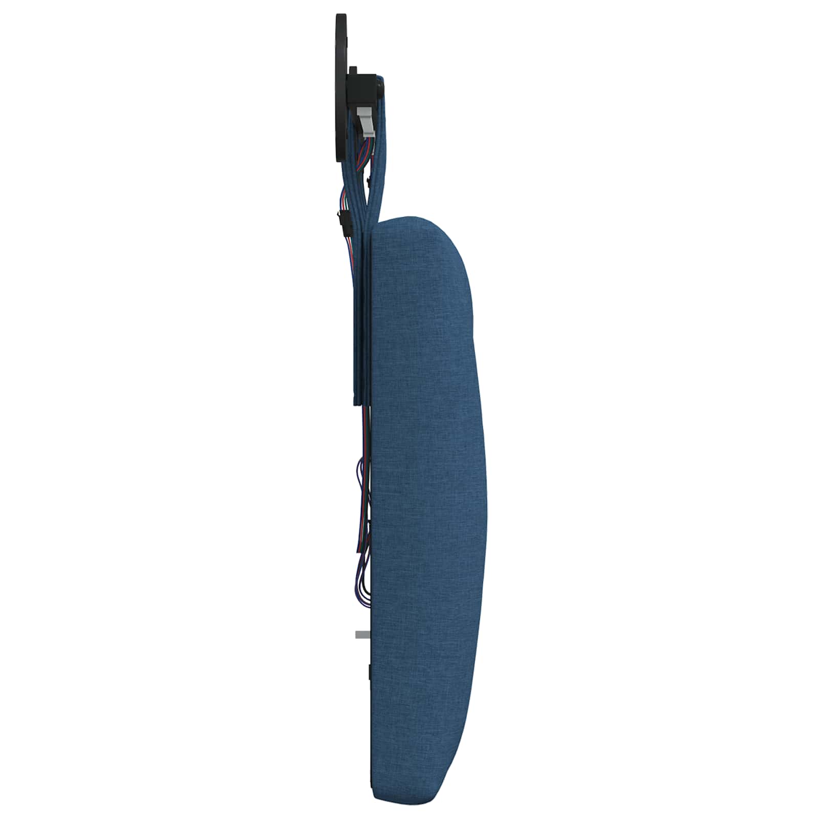 Tête de lit suspendue Avec lumière LED Bleu Tissu - XIOS