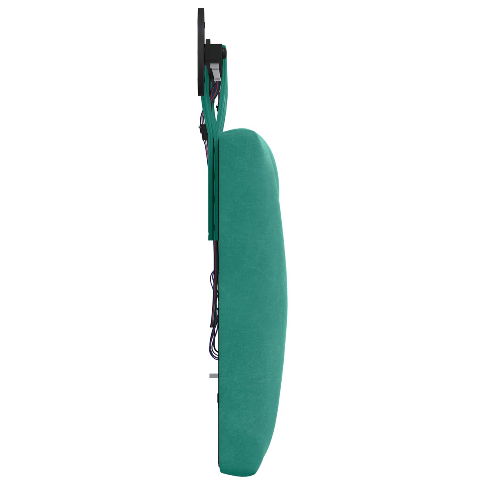 Tête de lit suspendue Avec lumière LED Turquoise Velours - XIOS