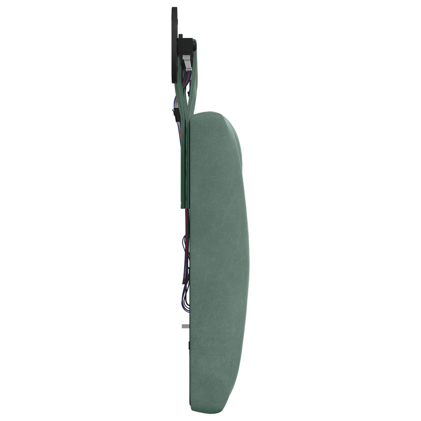 Tête de lit suspendue Avec lumière LED Vert Mer Velours - XIOS