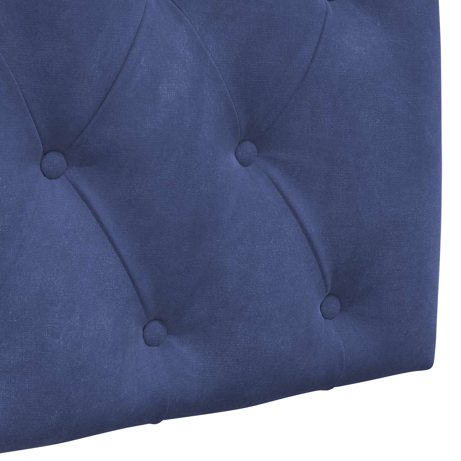 Tête de lit suspendue Avec lumière LED Bleu police Velours - XIOS