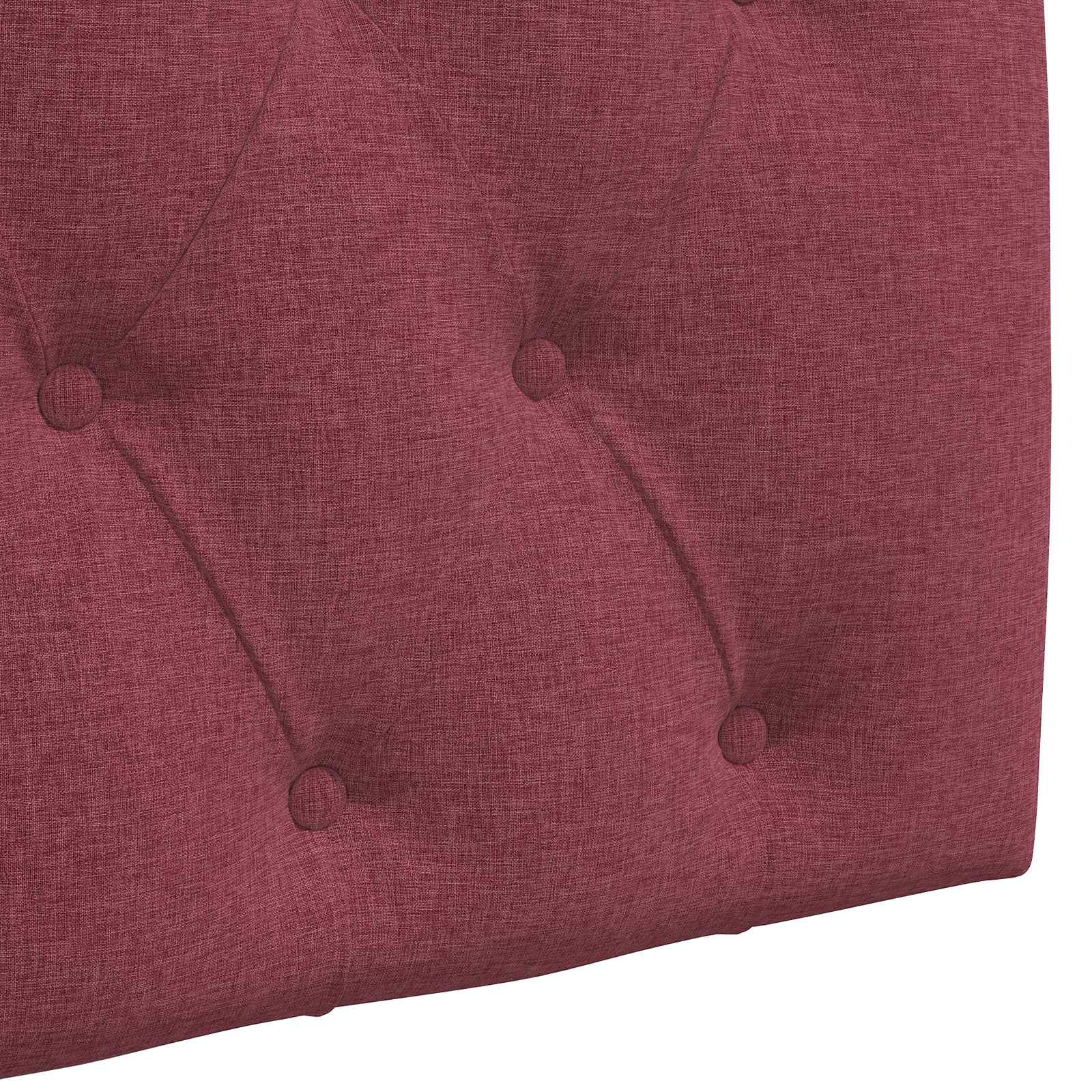 Tête de lit suspendue Avec lumière LED Bordeaux Tissu - XIOS