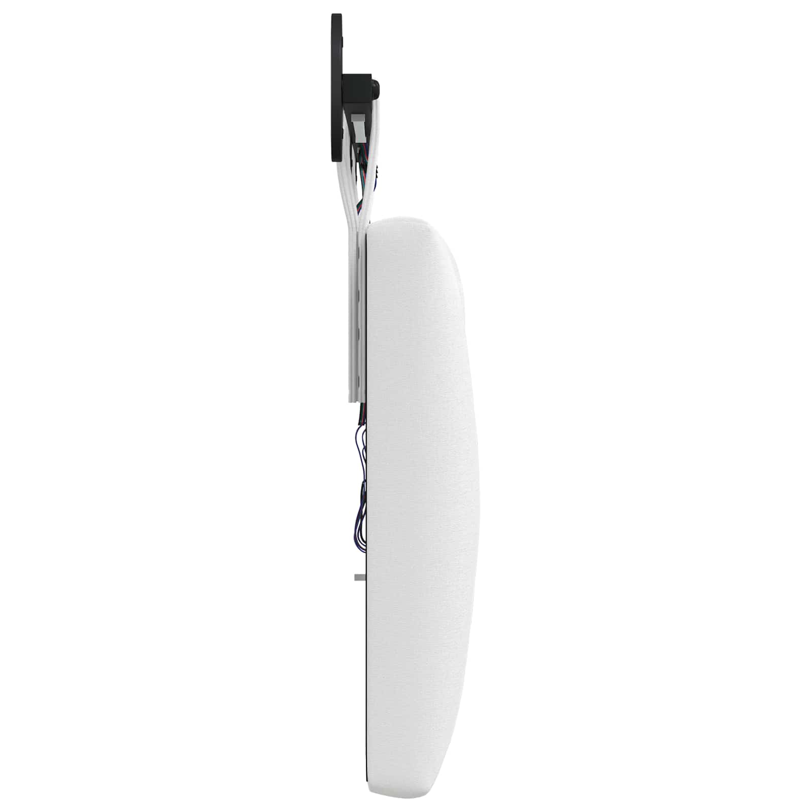 Tête de lit suspendue Avec lumière LED Blanc Tissu - XIOS