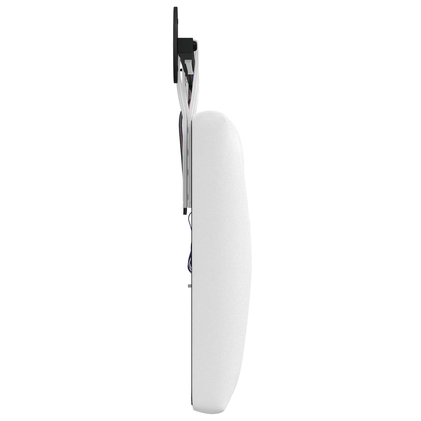 Tête de lit suspendue Avec lumière LED Blanc Tissu - XIOS