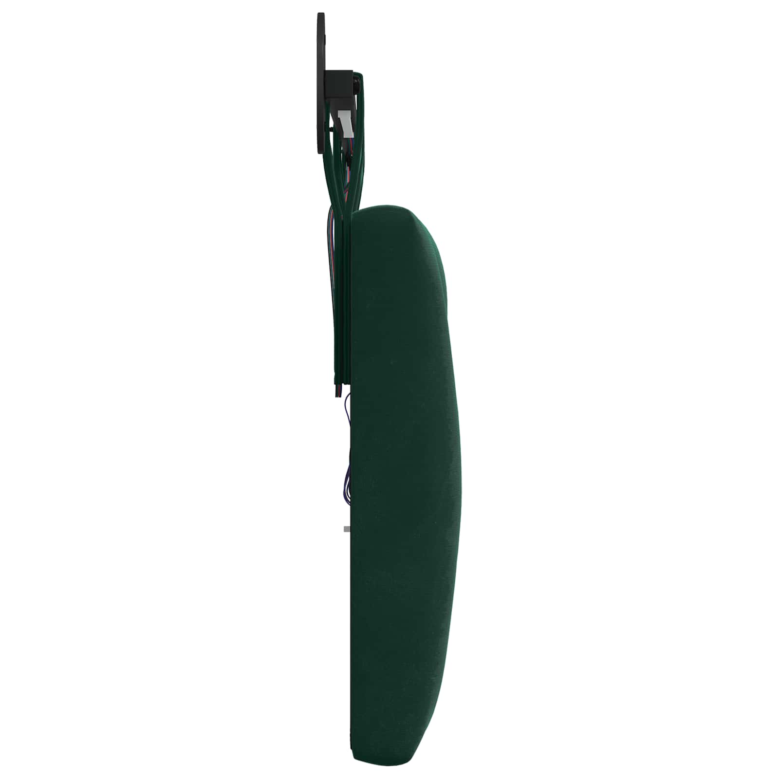 Tête de lit suspendue Avec lumière LED Vert foncé Velours - XIOS