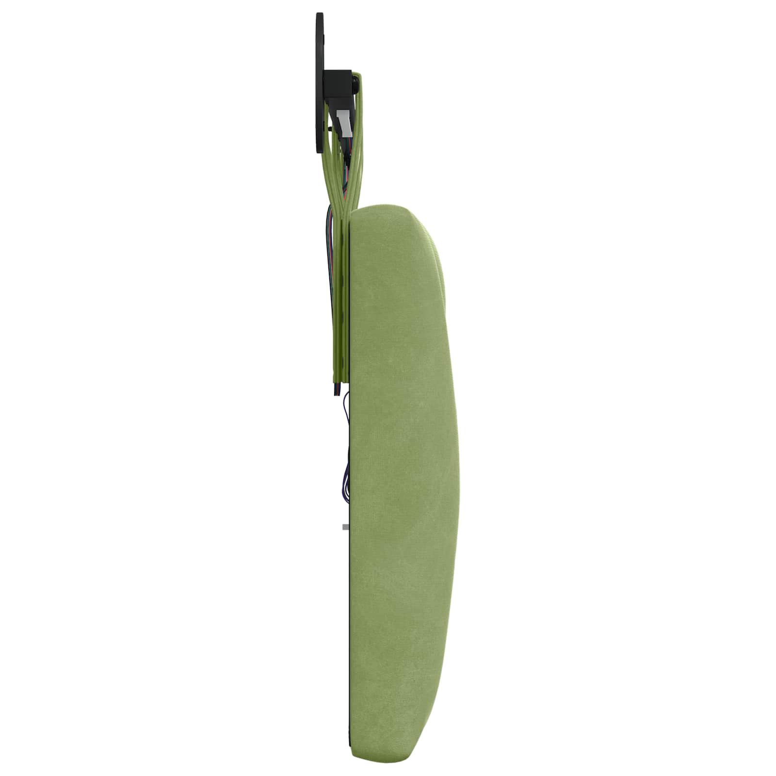 Tête de lit suspendue Avec lumière LED Vert clair Velours - XIOS