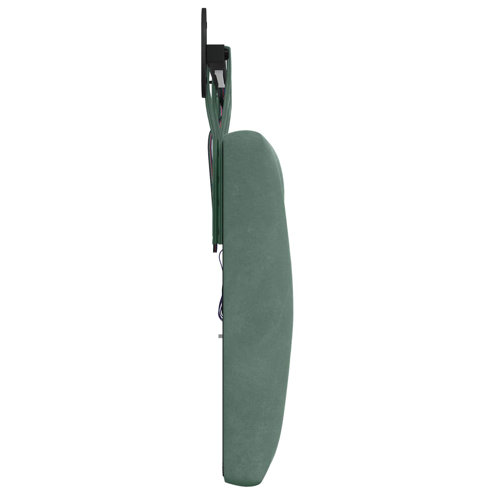 Tête de lit suspendue Avec lumière LED Vert Mer Velours - XIOS