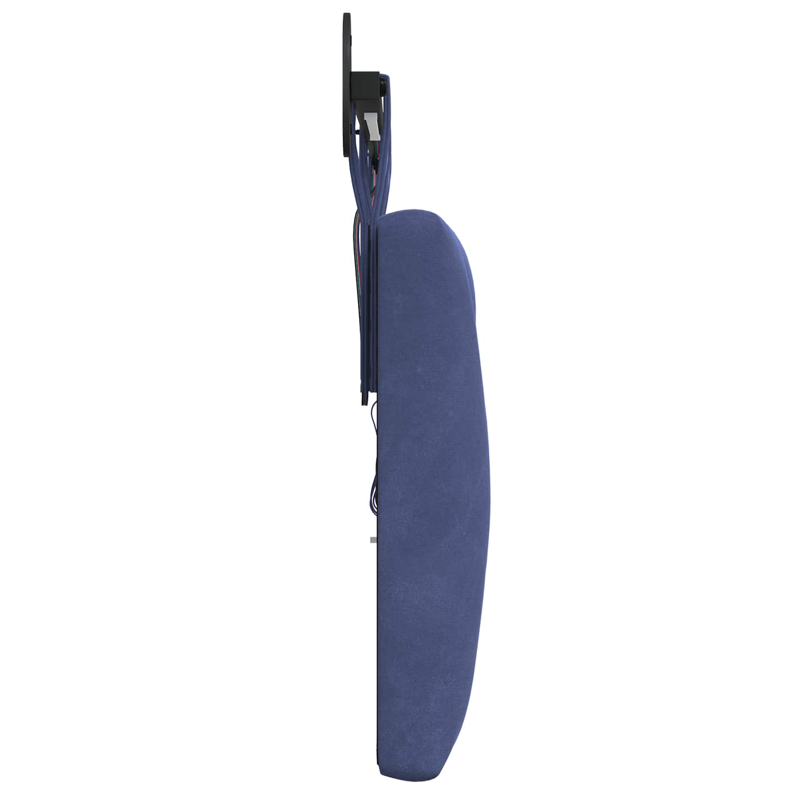 Tête de lit suspendue Avec lumière LED Bleu police Velours - XIOS