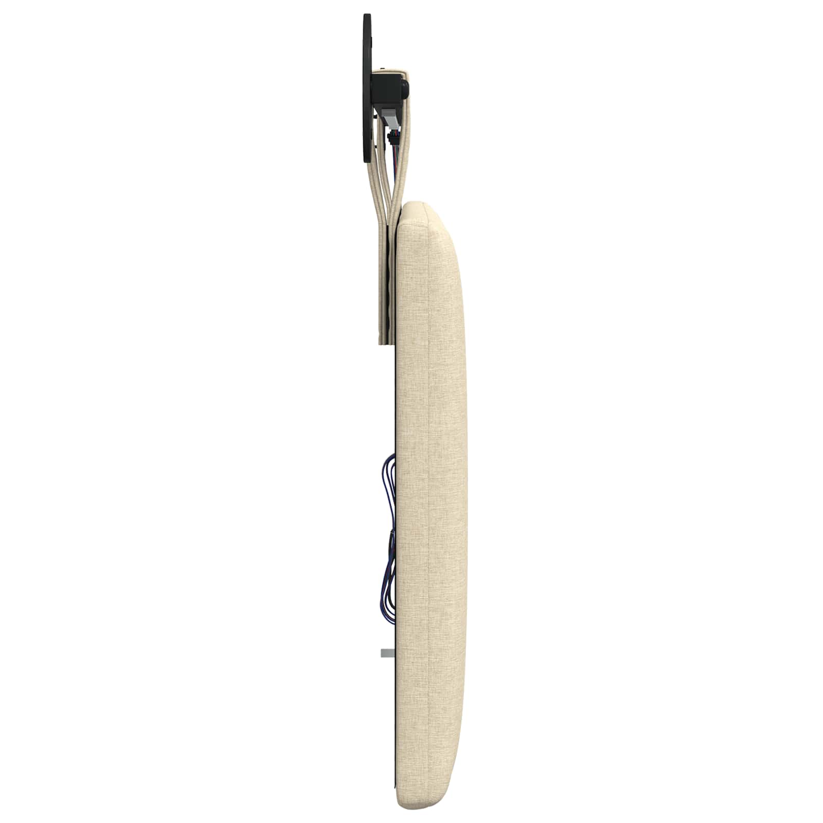 Tête de lit suspendue Avec lumière LED Crème Tissu - XIOS