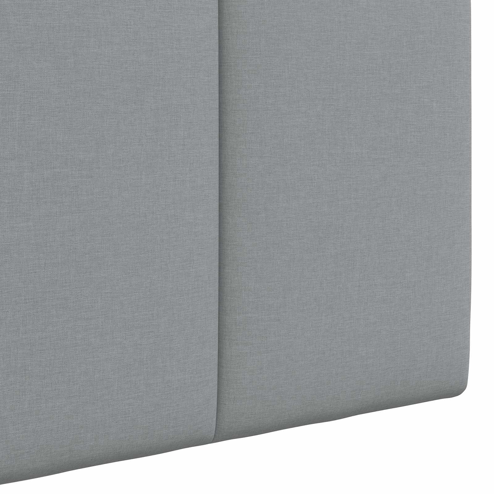 Tête de lit suspendue Avec lumière LED Gris clair Tissu - XIOS