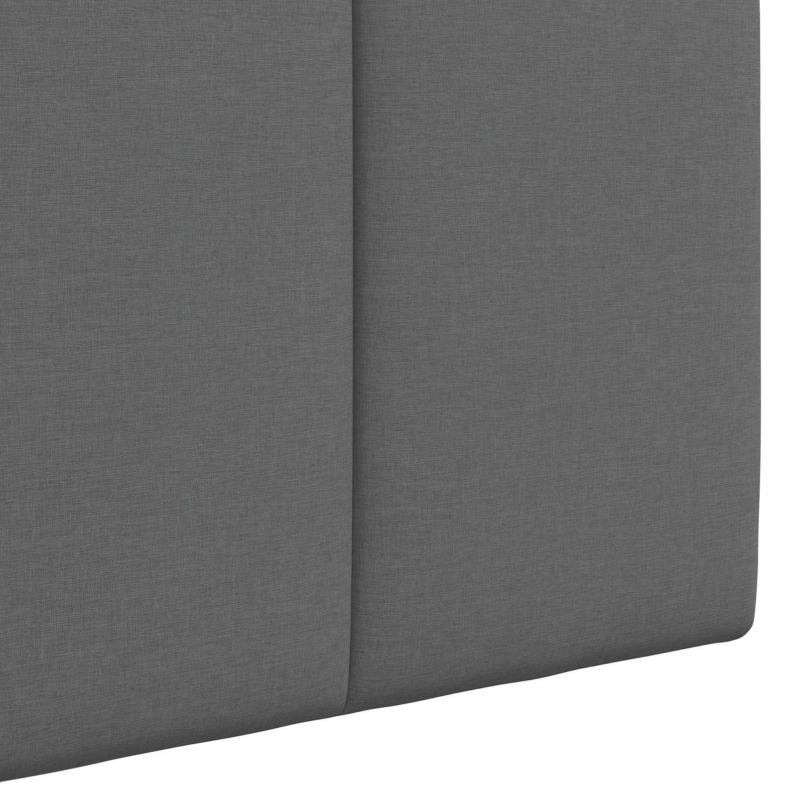 Tête de lit suspendue Avec lumière LED Gris foncé Tissu - XIOS