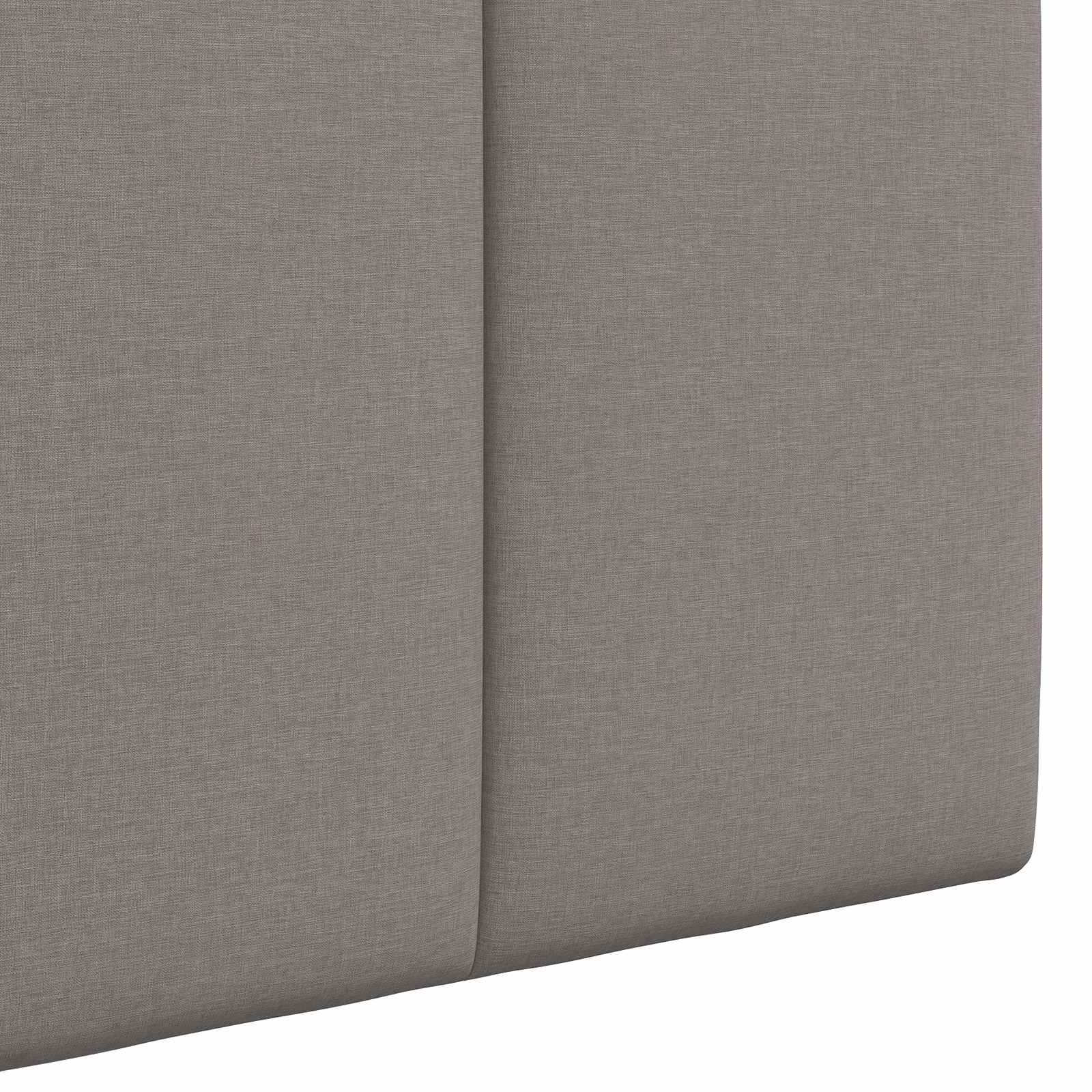 Tête de lit suspendue Avec lumière LED Taupe Tissu - XIOS