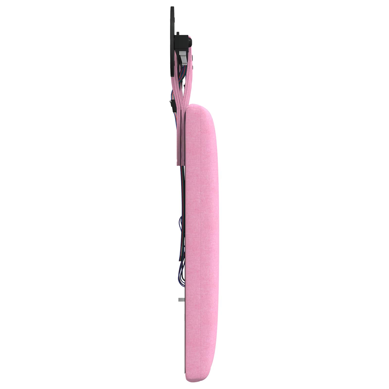 Tête de lit suspendue Avec lumière LED Rose Tissu - XIOS