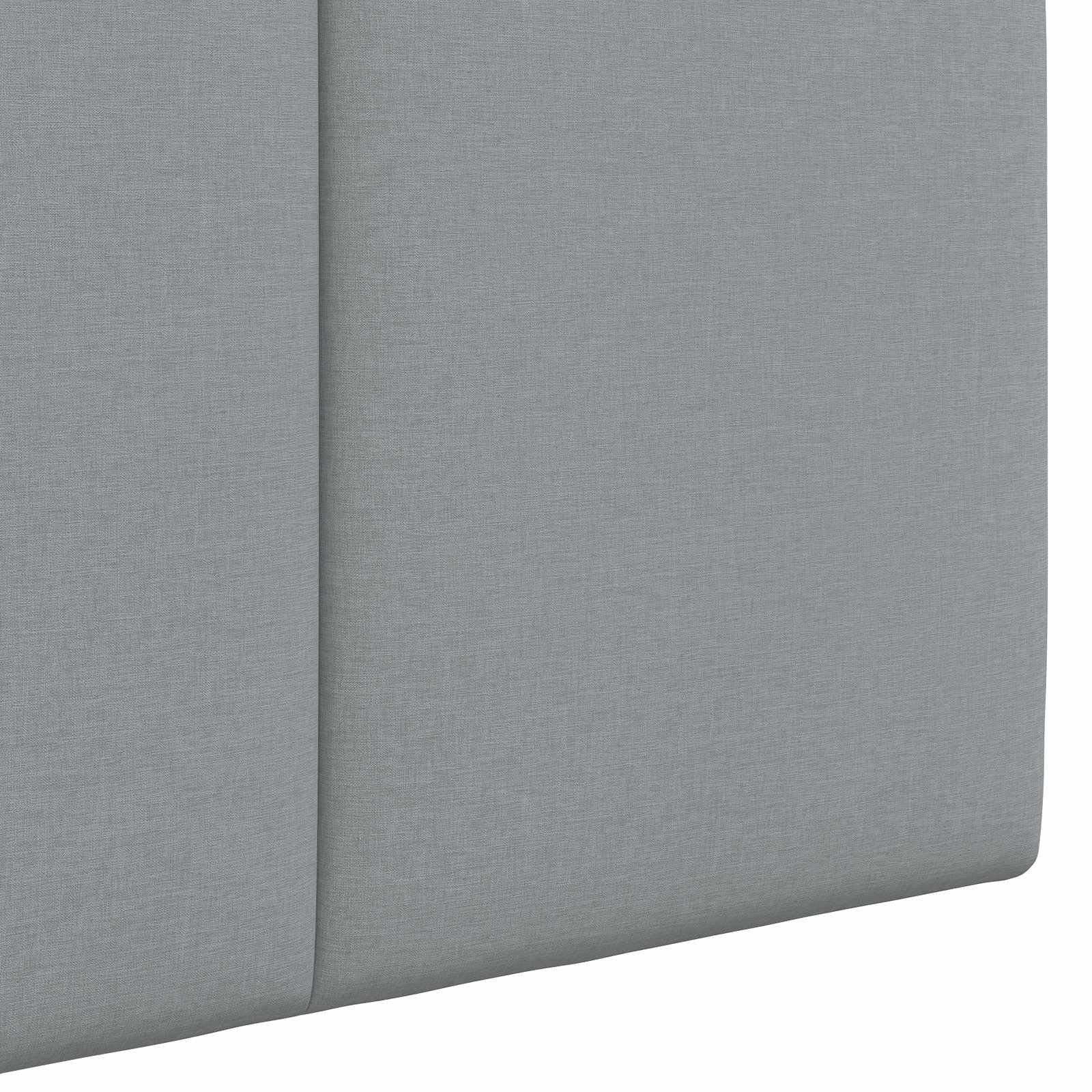 Tête de lit suspendue Avec lumière LED Gris clair Tissu - XIOS