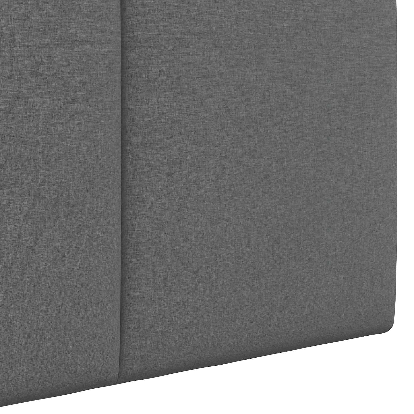 Tête de lit suspendue Avec lumière LED Gris foncé Tissu - XIOS