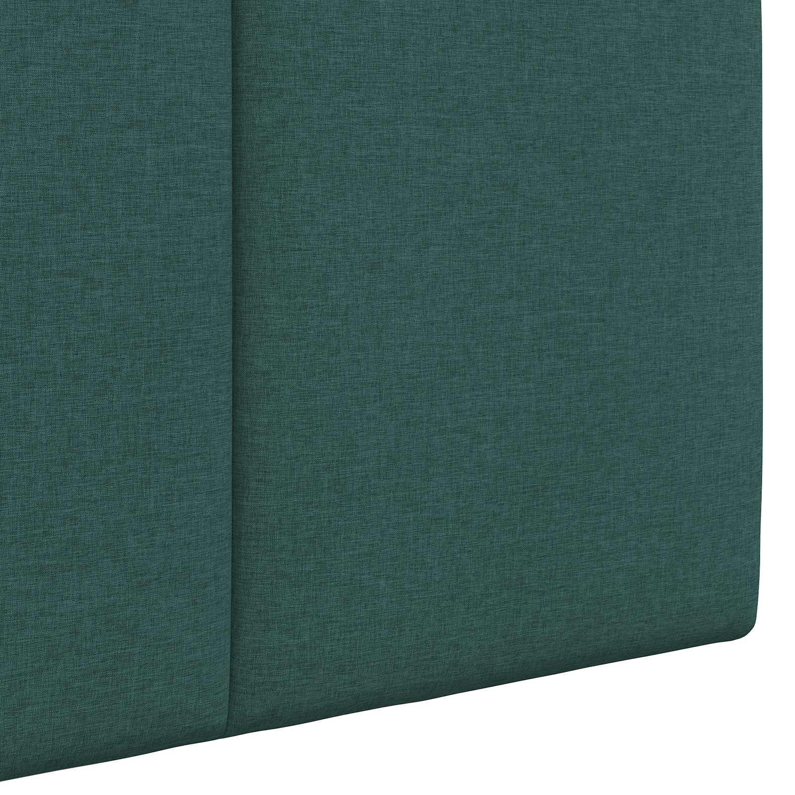 Tête de lit suspendue Avec lumière LED Vert foncé Tissu - XIOS
