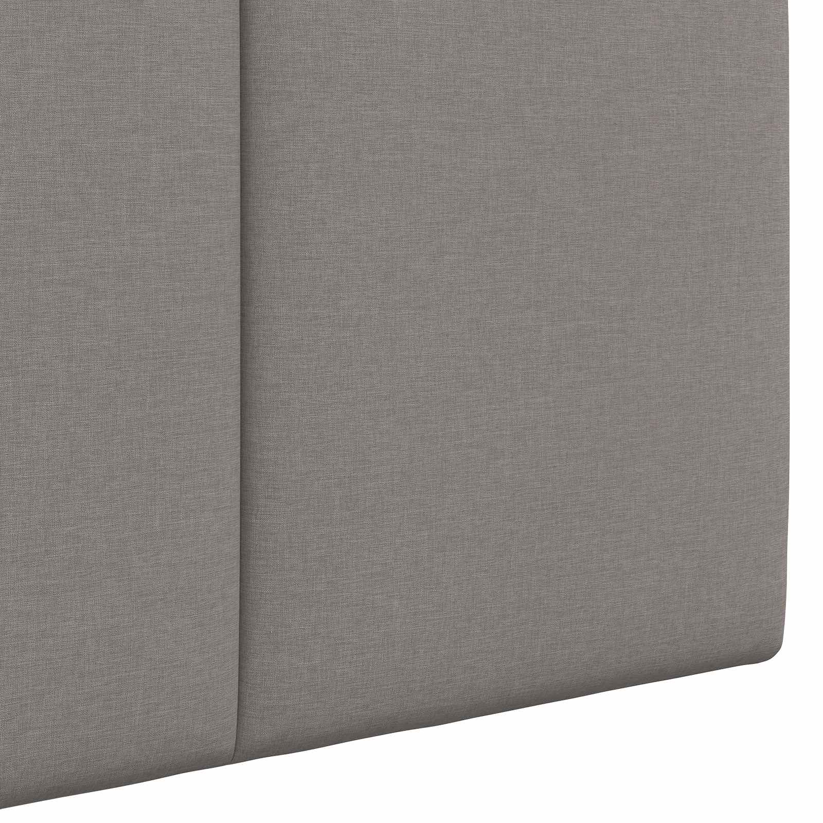 Tête de lit suspendue Avec lumière LED Taupe Tissu - XIOS
