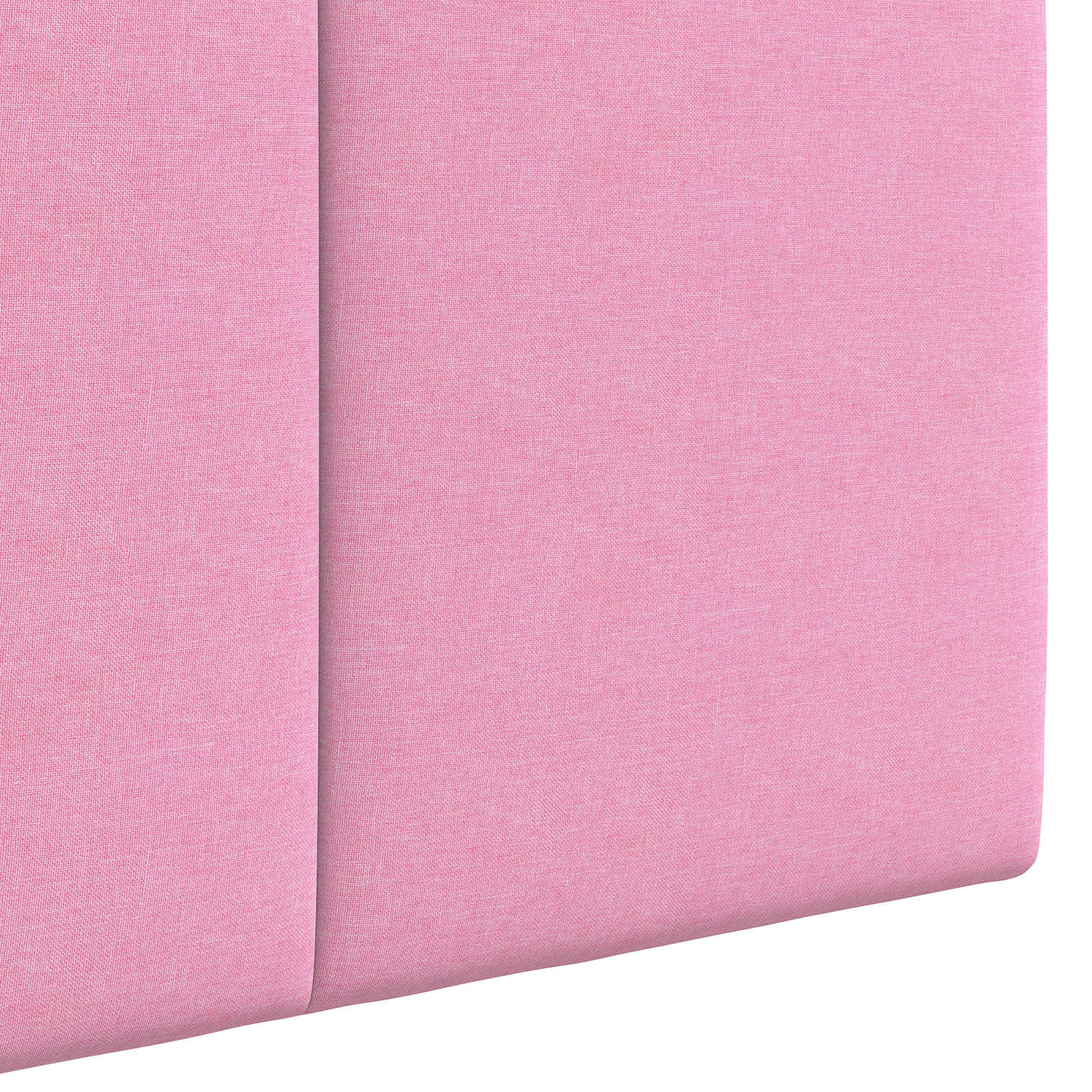 Tête de lit suspendue Avec lumière LED Rose Tissu - XIOS