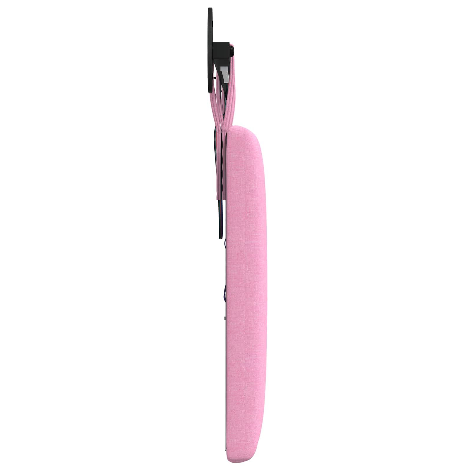 Tête de lit suspendue Avec lumière LED Rose Tissu - XIOS