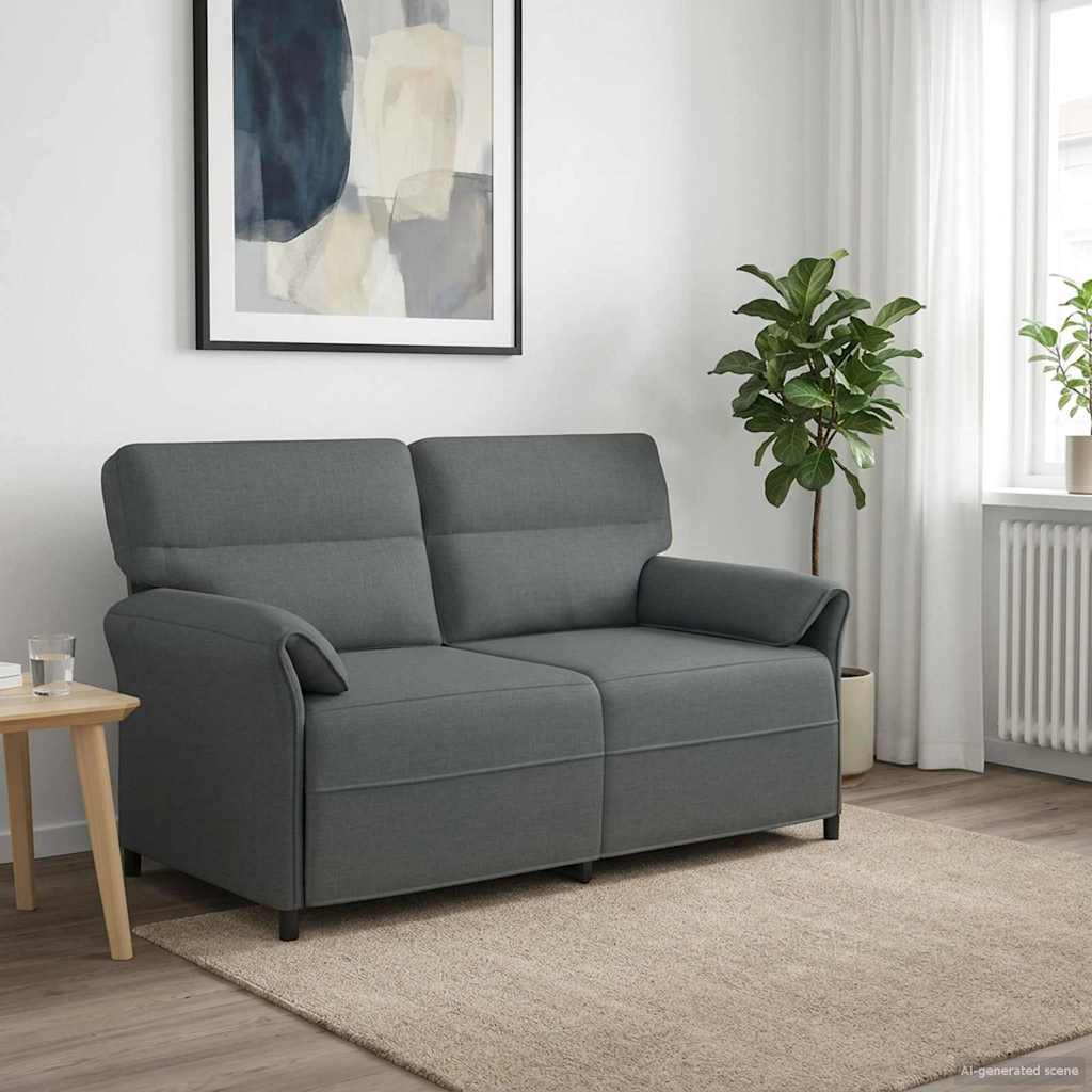 Canapé 100% polyester, cadre en métal, MDF, Contreplaqué - XIOS