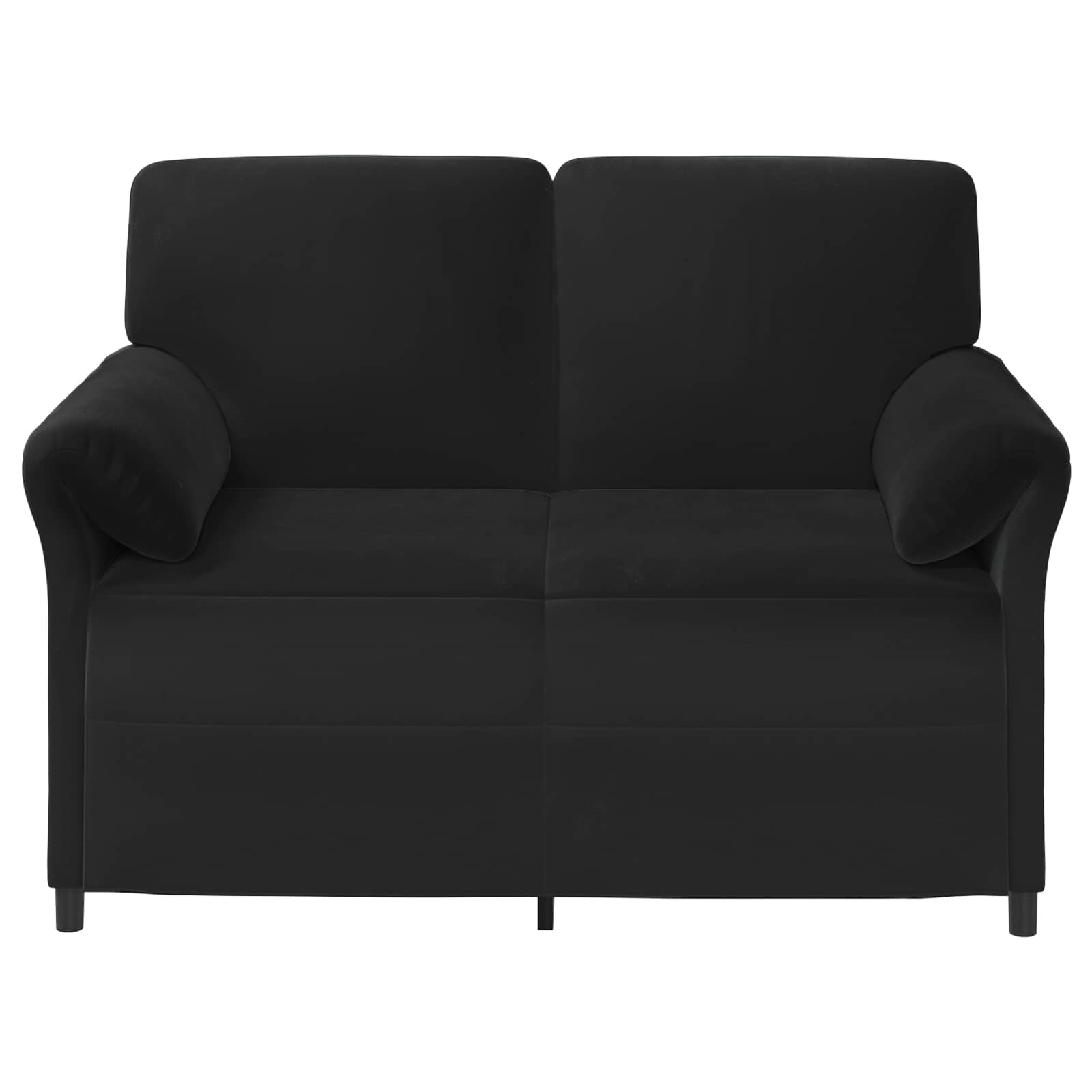 Sofa 2 places Noir 138 x 83 x 95 cm Velours - XIOS