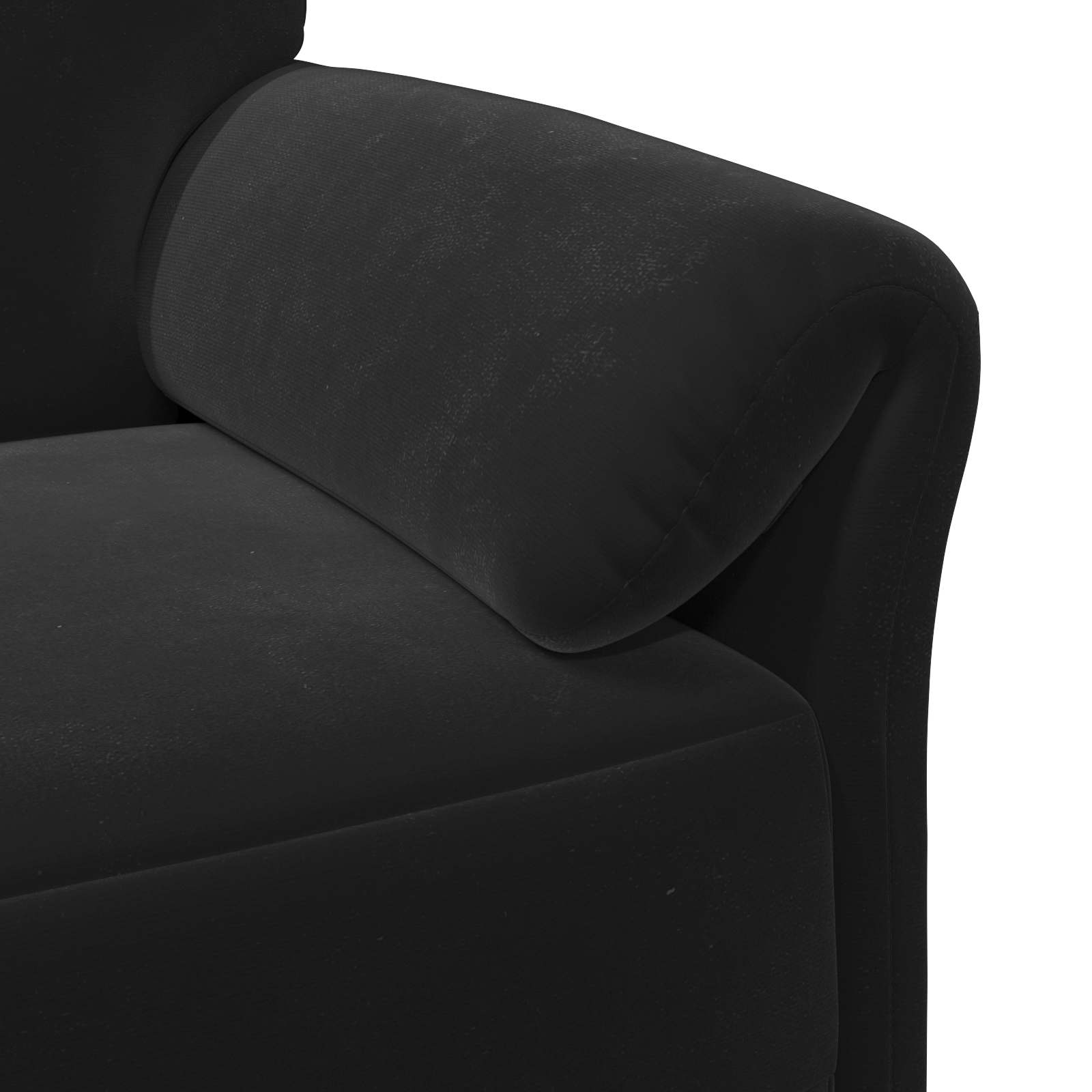Sofa 3 places Noir 198 x 83 x 95 cm Velours - XIOS