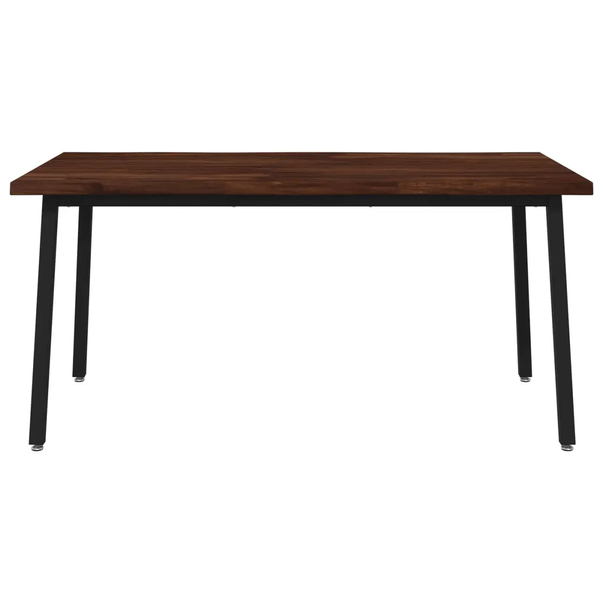 Table à manger en bord vivant 160 x 80 x 75 cm Marron foncé - XIOS